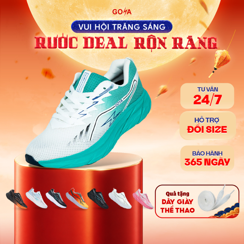 [Tặng dây giày] Giày thể thao chạy bộ nam nữ Goya Plus năm 2026, siêu nhẹ, siêu êm nẩy vượt trội