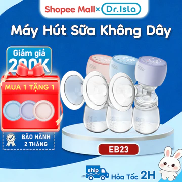 Máy hút sữa điện không dây Dr.isla tự động cầm tay có chức năng đèn ngủ Sữa mẹ cho trẻ sơ sinh EB23