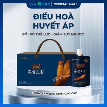 [QUÀ TẶNG SỨC KHỎE] Hồng Sâm Bảo Giám Cao Cấp CHUNHO NCARE Bổ Máu Tăng Sức Đề Kháng Hộp 30 góix80ml