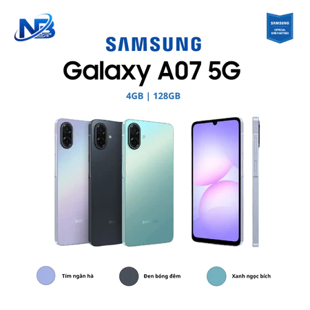 (Kích T9)Điện thoại Samsung Galaxy A07 5G 4/128GB (Nguyên Seal) - Hàng Chính Hãng Samsung Việt Nam