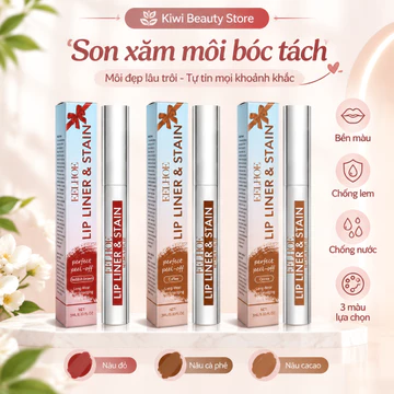 3 Màu Chất Lỏng Lột Môi Bóng Chống Thấm Nước Lâu Dài Matte Son Môi Chống Dính Cốc Trang Điểm Dưỡng Ẩm Môi Hình Xăm Sắc T