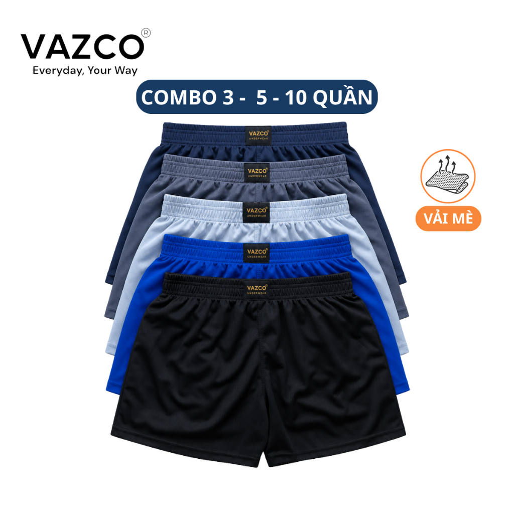 [Q27ME] COMBO 3-5-10 QUẦN NGỦ NAM NỮ VAZCO MÃ Q27 CHẤT VẢI MÈ THÔNG THOÁNG MẶC LÀ MÊ SIZE TỪ 40-80kg