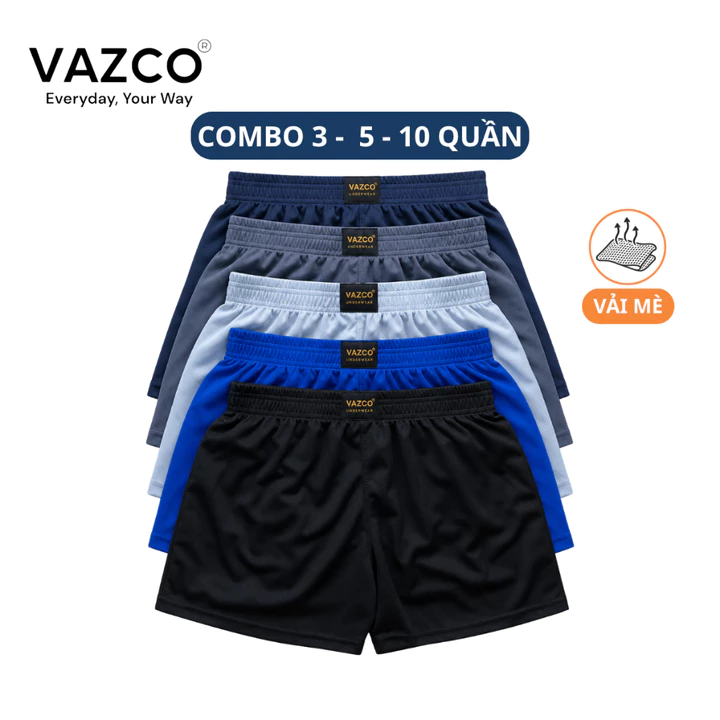 COMBO 3-5-10 QUẦN NGỦ NAM NỮ VẢI MÈ VAZCO [Q27ME], QUẦN MẶC NHÀ UNISEX THOÁNG MÁT, THẤM HÚT MỒ HÔI SIZE 40-90KG