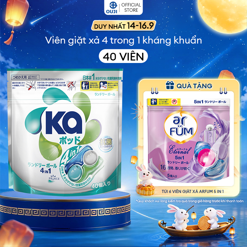 Túi Viên Giặt Xả Đa Năng 4 Trong 1 Ka pod Universal (40 Viên/ Túi)