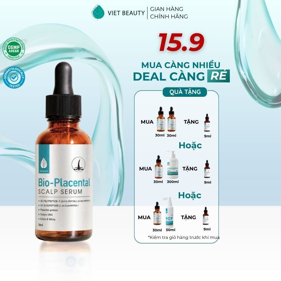 Tinh chất dưỡng nang tóc, tăng mật độ tóc BIO-PLACENTAL hỗ trợ mọc tóc, dưỡng da đầu khỏe mạnh