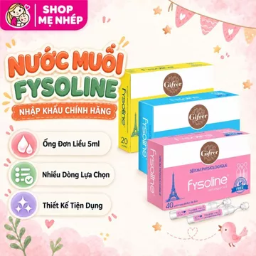 Nước muối sinh lý Fysoline cho trẻ sơ sinh - Vệ sinh mắt, mũi, miệng cho bé