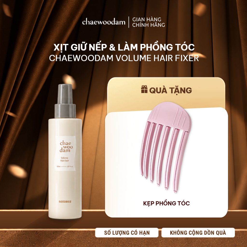 [CHAEWOODAM]  Xịt Tạo Phồng Tóc  Không Bết Dính, Giữ Nếp Lên Đến 200 Giờ 150ml