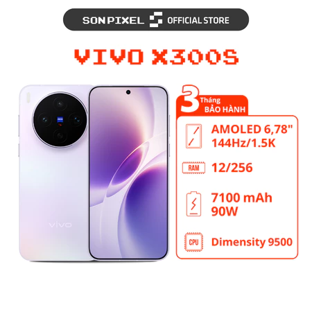 [Máy Cũ] Điện Thoại vivo X300s, Chip Dimensity 9500, Màn Hình LTPO AMOLED 6.78 inches. SonPixel