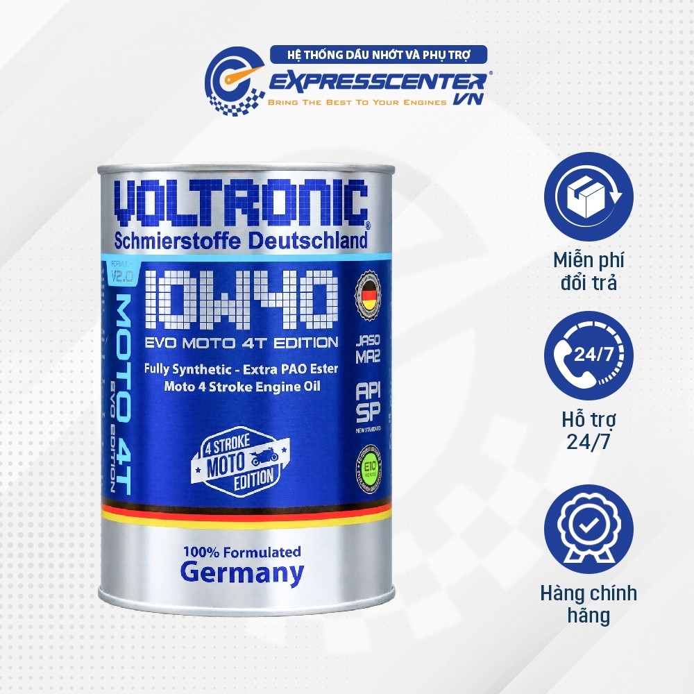 Dầu Nhớt Xe Số Voltronic EVO Moto 4T Edition 10w40 API SP