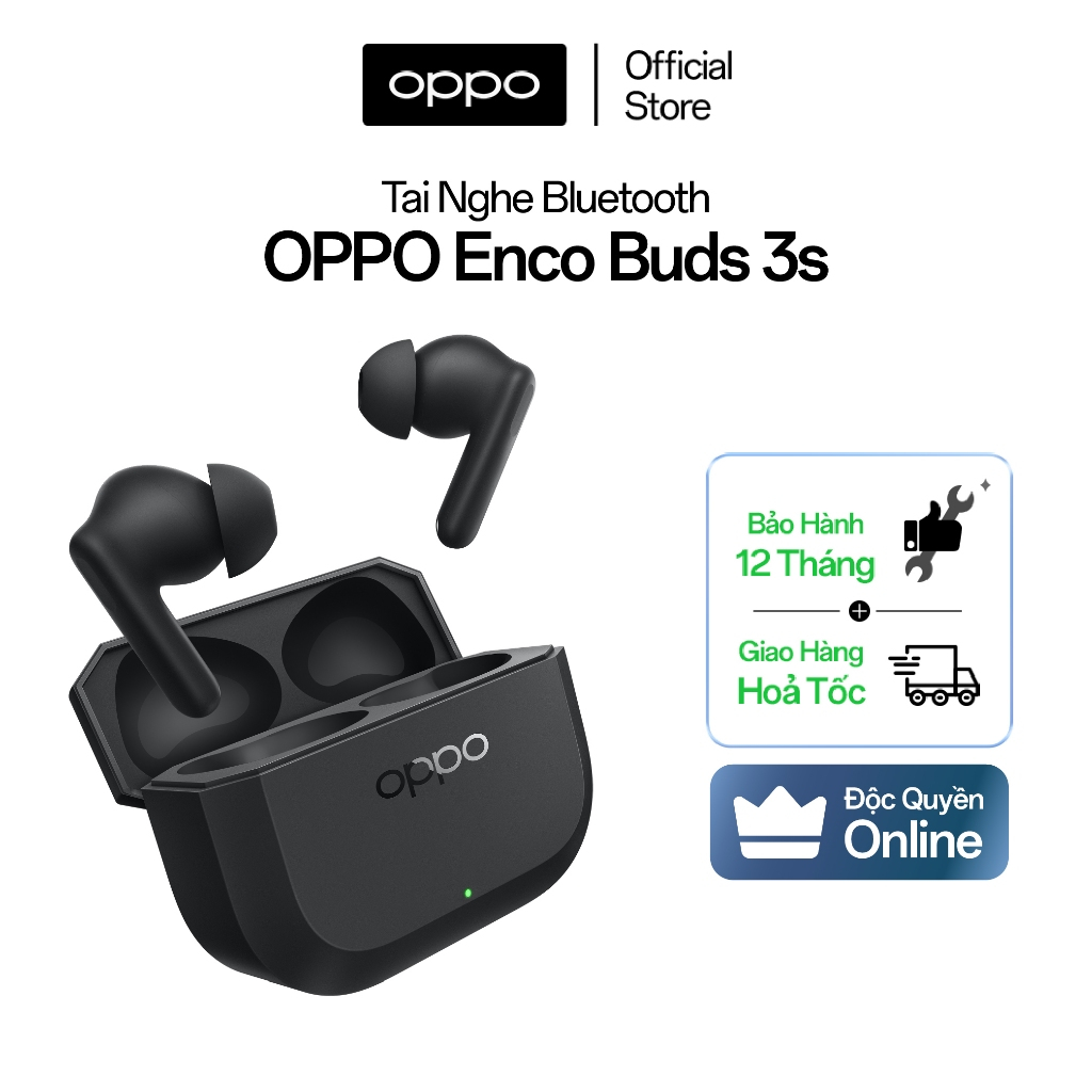 [Độc quyền Online] Tai nghe Bluetooth OPPO Enco Buds 3s, dịch thuật AI, pin đến 54h, sạc siêu tốc, màng loa lớn đa chiều | BigBuy360 - bigbuy360.vn