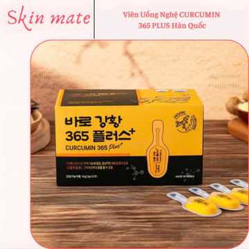 Viên Uống Nghệ CURCUMIN 365 PLUS Hàn Quốc - Hỗ Trợ Sáng Da, Ổn Định Dạ Dày, Dễ Hấp Thu
