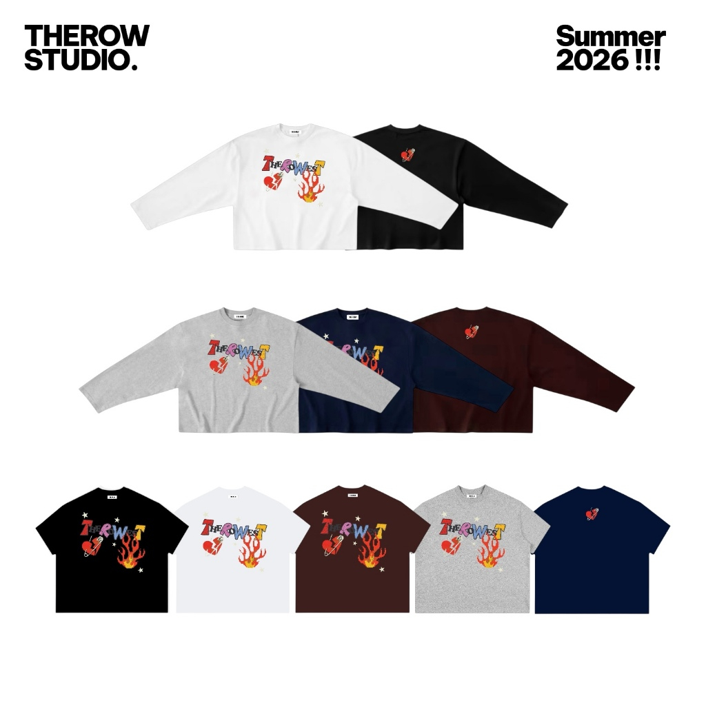 [XẢ KHO] Random Áo Thun Ngẫu Nhiên Các Mẫu Boxy Tay Ngắn + Tay Dài Cotton THEROW Nam Nữ | BigBuy360 - bigbuy360.vn