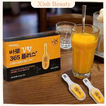 Viên Uống Nghệ CURCUMIN 365 PLUS Hàn Quốc - Hỗ Trợ Sáng Da, Ổn Định Dạ Dày, Dễ Hấp Thu