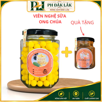 Viên nghệ mật ong sữa ong chúa cao cấp Đông Tây Nguyên 400g (mua số lượng 2 trở lên tặng 100ml mật ong)