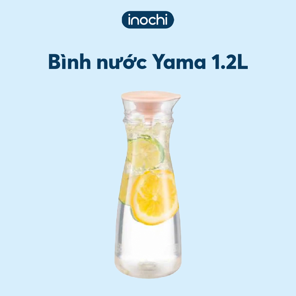 Bình đựng nước Cao Cấp Inochi Yama 1.2L dung tích lớn, nhựa nguyên sinh an toàn, bền đẹp, dễ vệ sinh