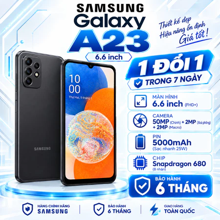 📱🔥 SAMSUNG GALAXY A23 CŨ – MÁY ĐẸP, MƯỢT, PIN TỐT 🔥📱