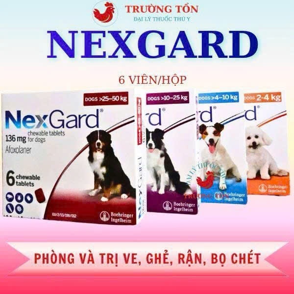 Viên nhai NEGARD hỗ trợ ngăn ngừa ve rận bọ chét, giữ vệ sinh cho chó mèo_loại 1 viên lẻ