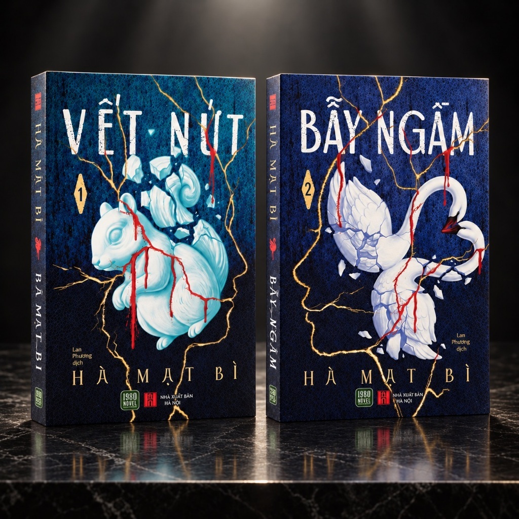 Combo/Lẻ 2 Sách - Vết Nứt + Bẫy Ngầm - Hà Mạt Bì (1980 Books Store)
