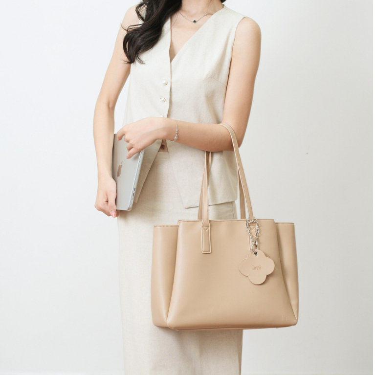 Túi xách công sở nữ da LIMI (3 màu) đựng laptop 15.6 tote da size lớn LAURA | BigBuy360 - bigbuy360.vn