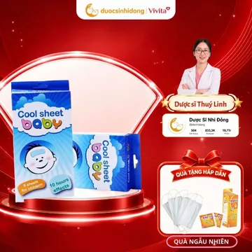 [HOẢ TỐC HCM] [HOẢ TỐC HCM] Miếng Dán Hạ Sốt COOL SHEET BABY 3 Gói x 2 Miếng