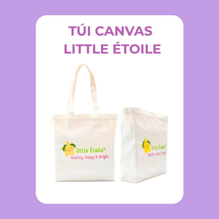 Túi mẹ bỉm Little Étoile chất liệu canvas - kích thước 35x30cm rộng rãi, đựng nhiều đồ tiện lợi cho mẹ bỉm