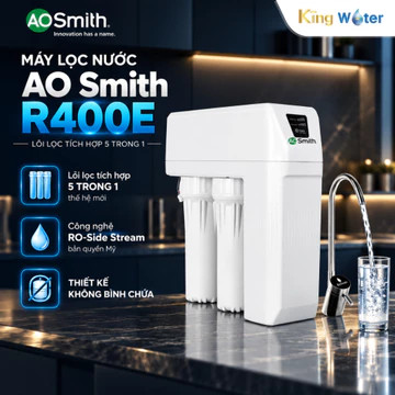 Máy Lọc Nước AO Smith R400E - Máy Lọc Để Gầm Không Bình Chứa, Lọc Nước RO Chính Hãng Aosmith