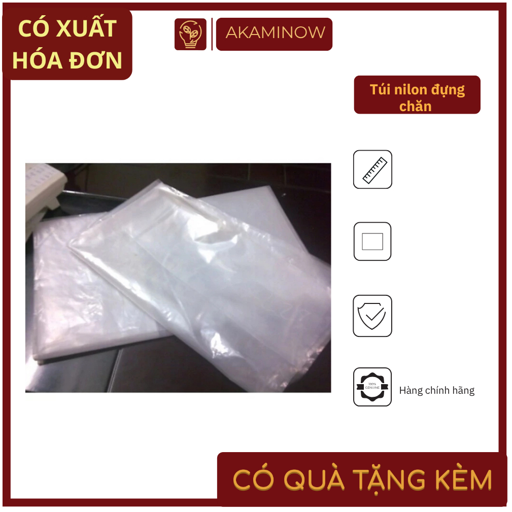 Combo 5/10 Túi nilon đựng chăn loại dày dai, túi lót bên trong bao bọc hàng, bọc chăn đệm (60x90, 80x140)