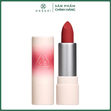 [QUÀ TẶNG KHÔNG BÁN] Son Thỏi 3CE Mềm Môi 08 Hush Red - Đỏ Mâm Xôi 1.5g Hasaki Sản Phẩm Chính Hãng