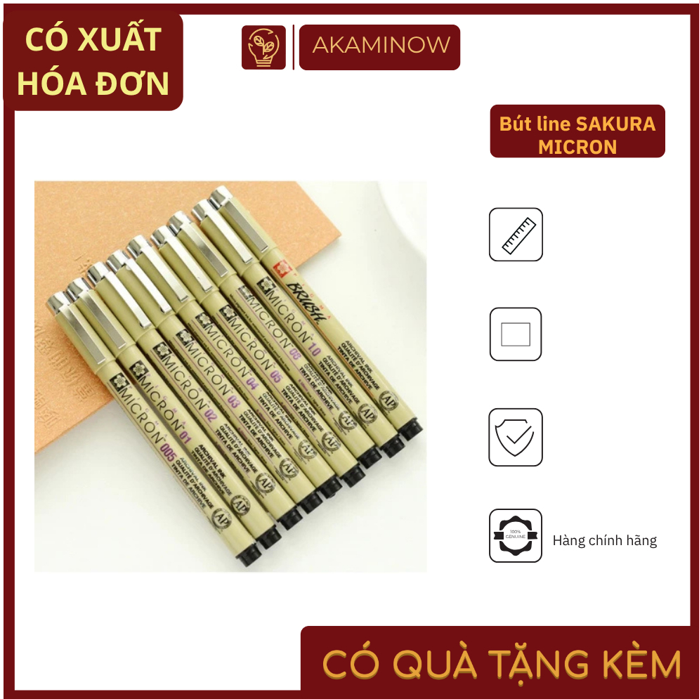 Bút line SAKURA MICRON vẽ tranh nghệ thuật chính hãng