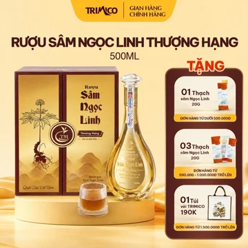 Rượu Sâm Ngọc Linh Thượng Hạng TRIMICO 500ml, Quà tặng Sâm Ngọc Linh cao cấp