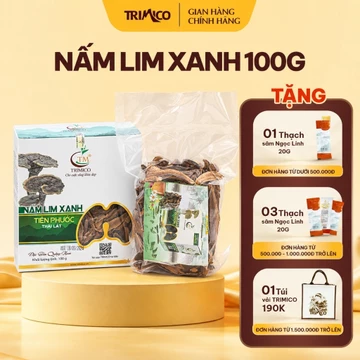 Nấm Lim Xanh TRIMICO thái Lát 100g sấy khô đạt chuẩn