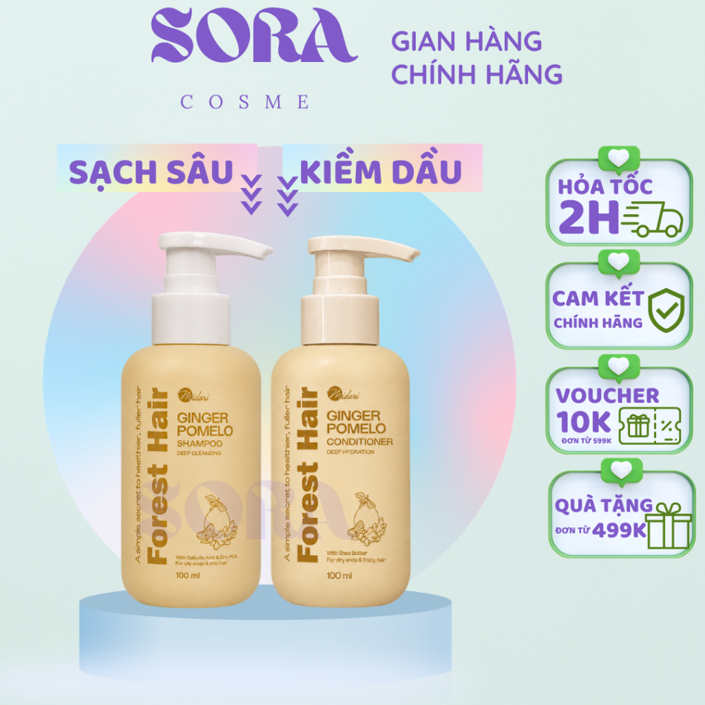 CHÍNH HÃNG GỘI XẢ FOREST HAIR 100ML sạch sâu kiềm dầu tóc | BigBuy360 - bigbuy360.vn