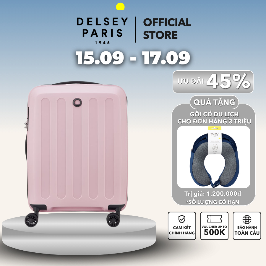 [15.9 - 17.9 | Hot Sale] Vali kéo Unlock - Vali Delsey Paris cao cấp bảo hành chính hãng quốc tế