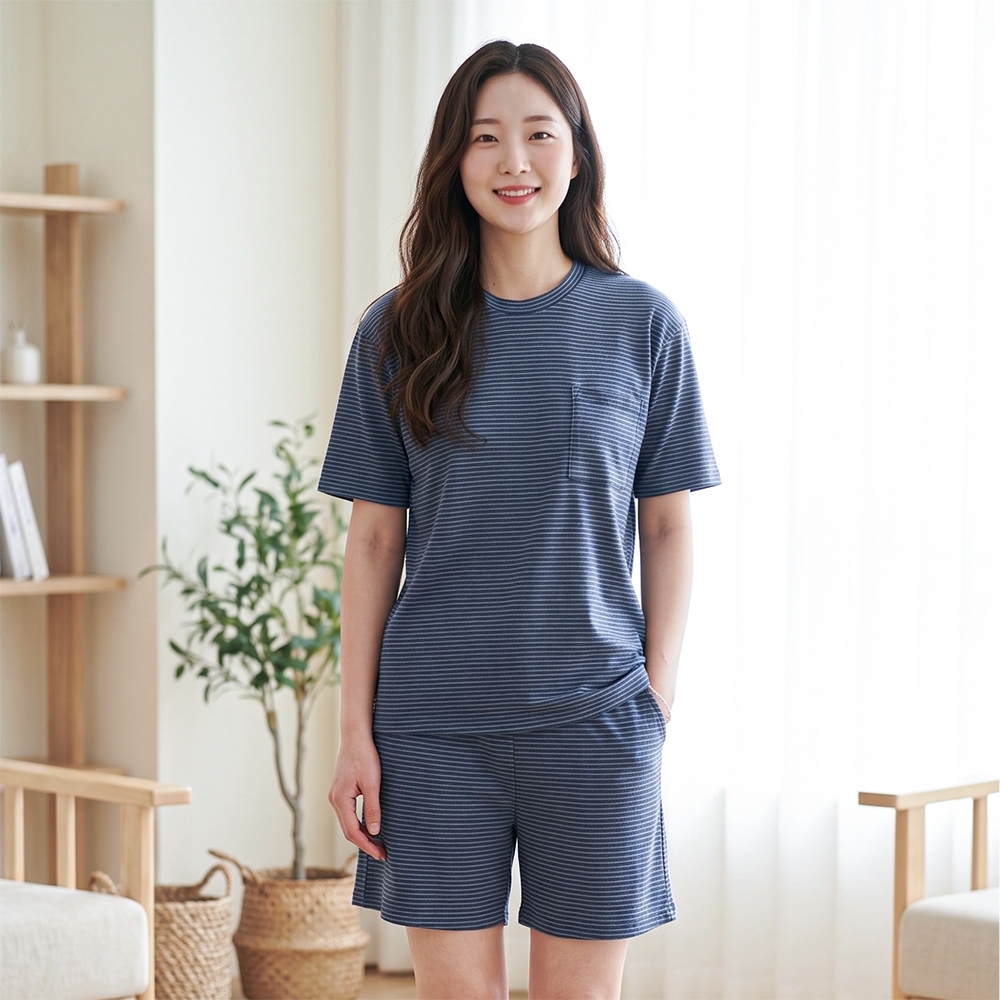 BST03W5T02-BỘ SHORT THUN VỚI THIẾT KẾ CỔ TRÒN ĐƠN GIẢN MANG LẠI SỰ TRẺ TRUNG, NĂNG ĐỘNG VÀ THOẢI MÁI KHI MẶC