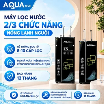 Máy lọc nước RO AQUA 3 chức năng NÓNG - LẠNH - NGUỘI Model 8 - 9 Cấp lọc Có Ion Kiềm Hydrogen BẢO HÀNH 12 THÁNG.