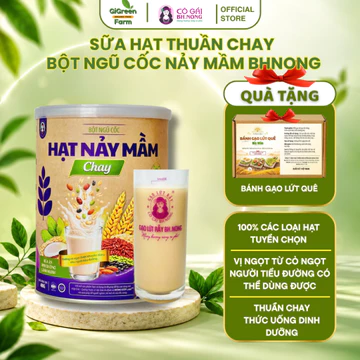 Sữa hạt thuần chay từ hạt dinh dưỡng cao cấp Bhnong, sữa hạt ít ngọt phù hợp với người ăn kiêng, tiểu đường