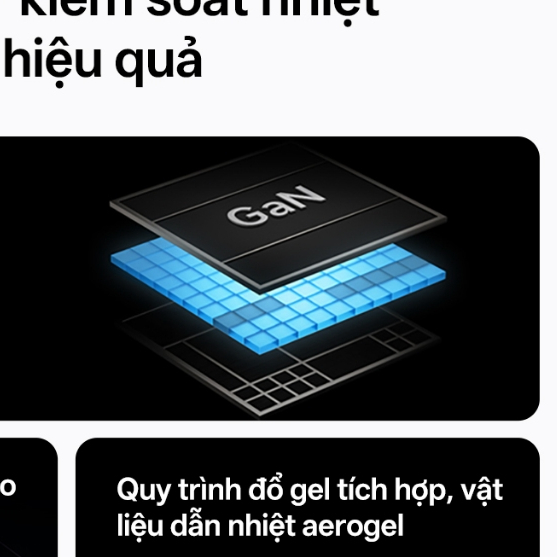 Củ Sạc Nhanh CUKTECH GaN Xiaomi 90W 3 Cổng Siêu Nhỏ Gọn Sạc PD 65W Cho iP 18/17/16/Xiaomi 17/Samsung S26/Laptop | BigBuy360 - bigbuy360.vn