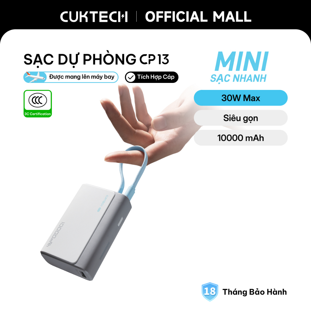 CUKTECH 120W 25000mAh Sạc Nhanh Công Suất Cao Pin Dự Phòng – Hỗ Trợ Xiaomi 120W Laptop 100W Samsung 45W iP18/17/16 – ảnh mô tả chi tiết 18