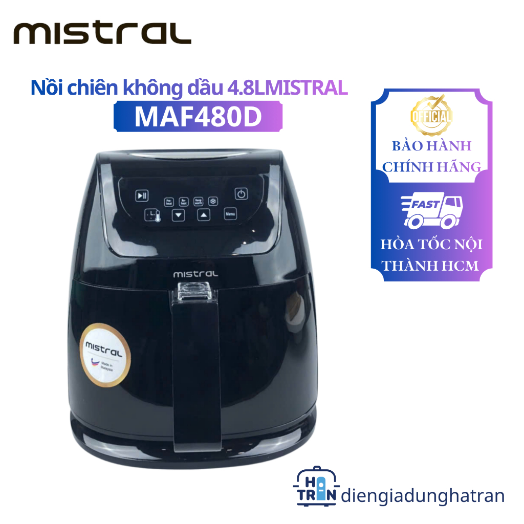 Nồi chiên không dầu MISTRAL MAF480D 4.8L