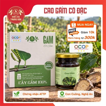 Cao Gắm (Dây Gắm) Cô Đặc Trung Sửu Hũ 100g - Hỗ Trợ Axit Uric, Xương Khớp, Giảm Đau Nhức