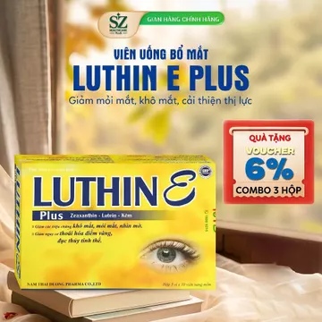 Viên uống bổ mắt Luthin E Plus Nam Thái Dương - Giảm mỏi mắt, khô mắt, cải thiện thị lực