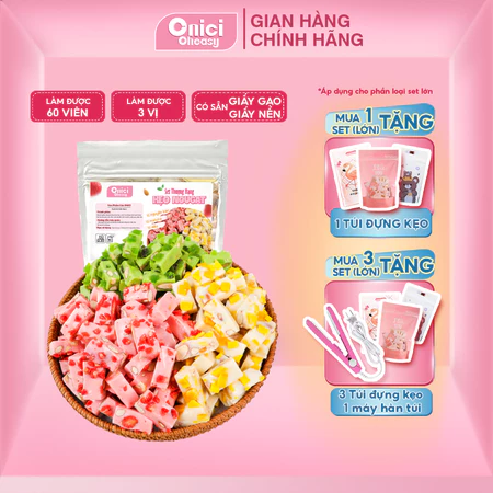 Set nguyên liệu kẹo nougat thượng hạng ONICI