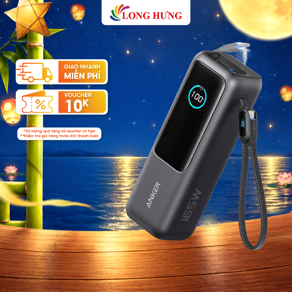 Sạc dự phòng Anker Zolo Power Bank High-Power Multi Device USB-C 165W 25000mAh A1695 - Hàng chính hãng | BigBuy360 - bigbuy360.vn