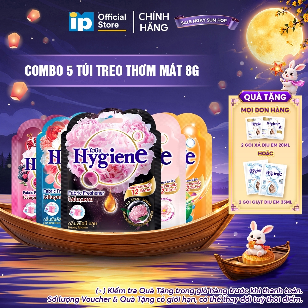 Combo 5 Túi Treo Thơm Mát Hygiene 8g