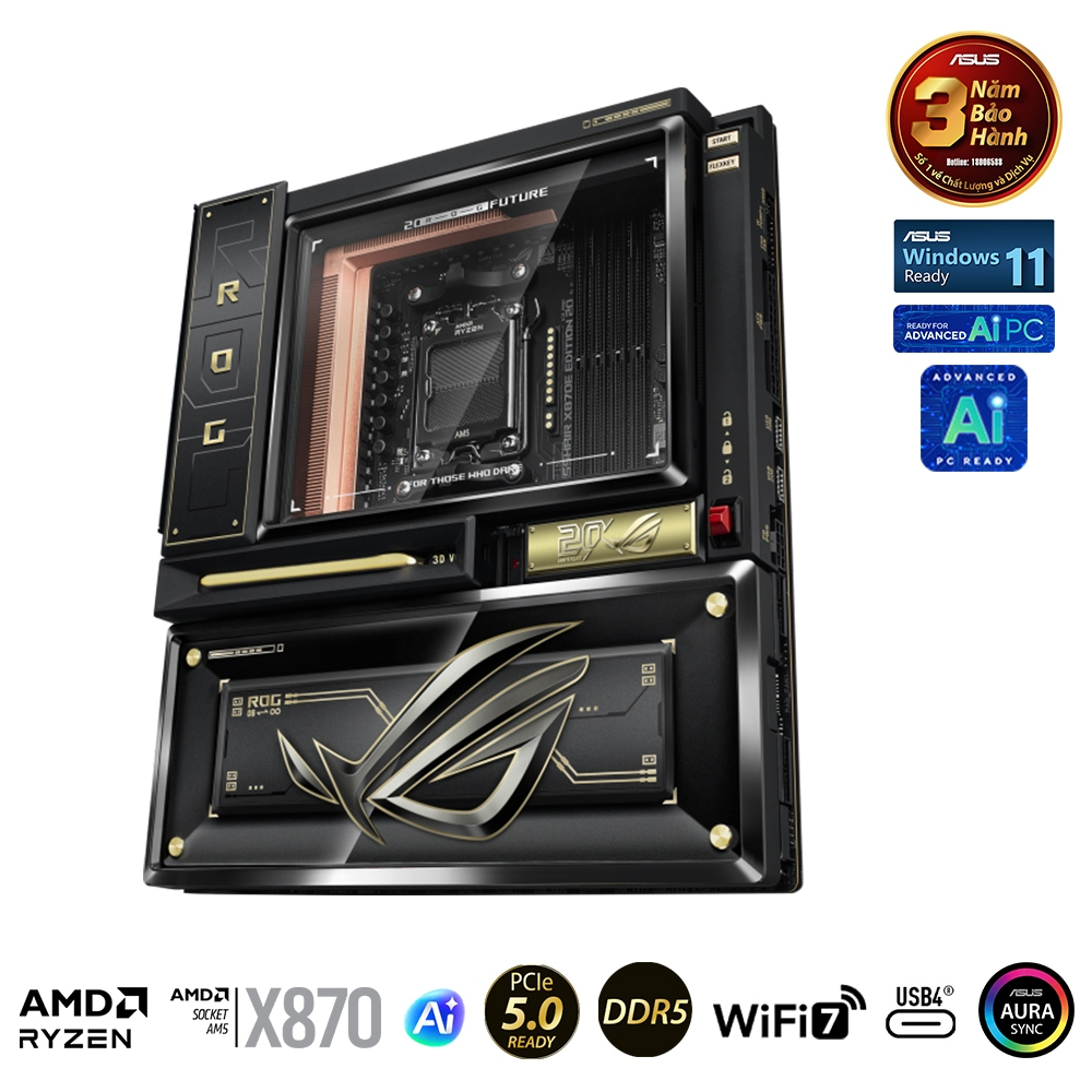 Bo mạch chủ chơi game X870E ASUS ROG CROSSHAIR X870E phiên bản giới hạn EDITION 20 - Hàng Chính Hãng | BigBuy360 - bigbuy360.vn