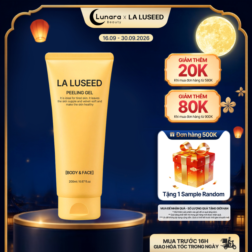Gel tẩy tế bào chết dưỡng ẩm hương chuối La luseed Peeling Gel 200ml