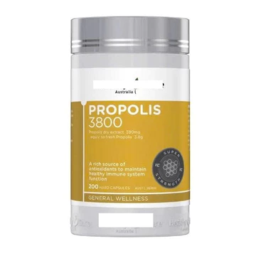 Viên Uống Keo Ong, Nâng Cao Miễn Dịch HTC Propolis 3800 200v , Chống Vi Khuẩn chính hãng Úc