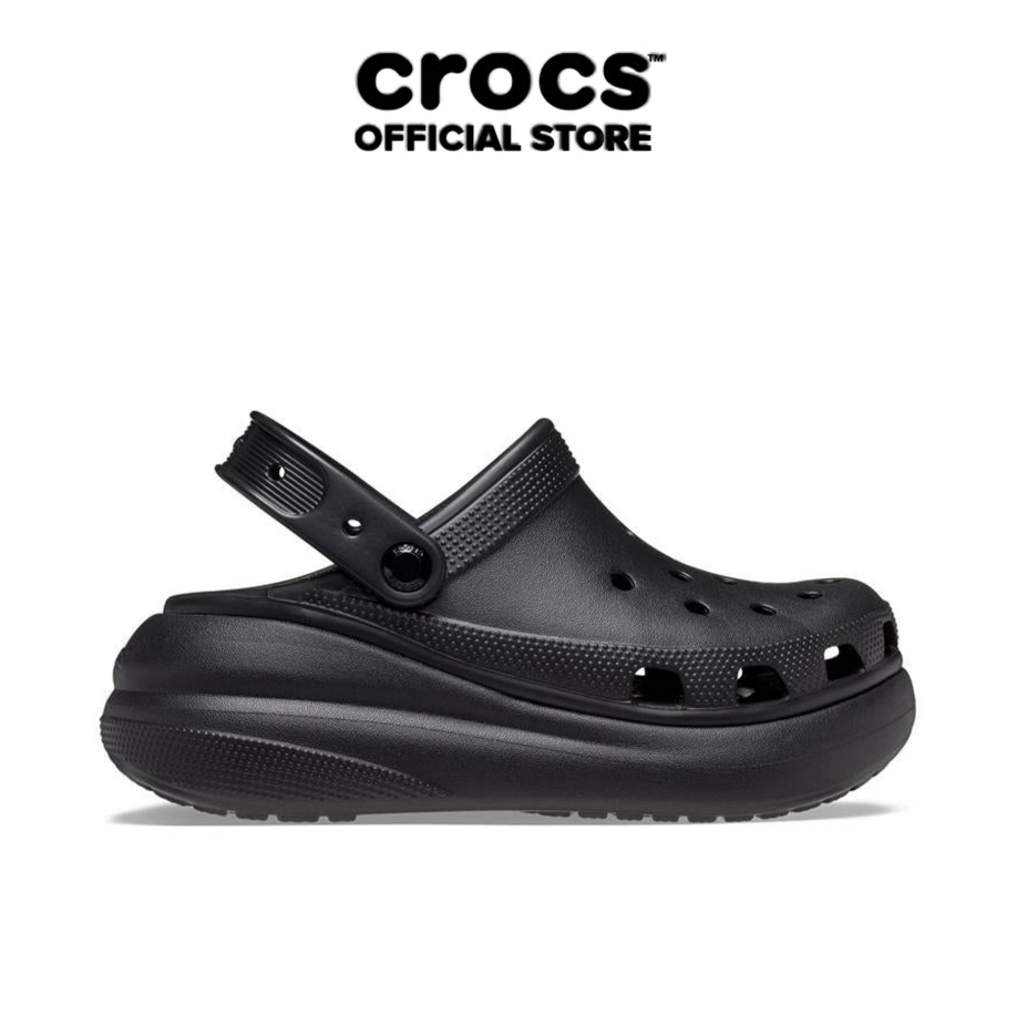 Giày Clog Unisex Crocs Crush Classic - Black - 207521-001