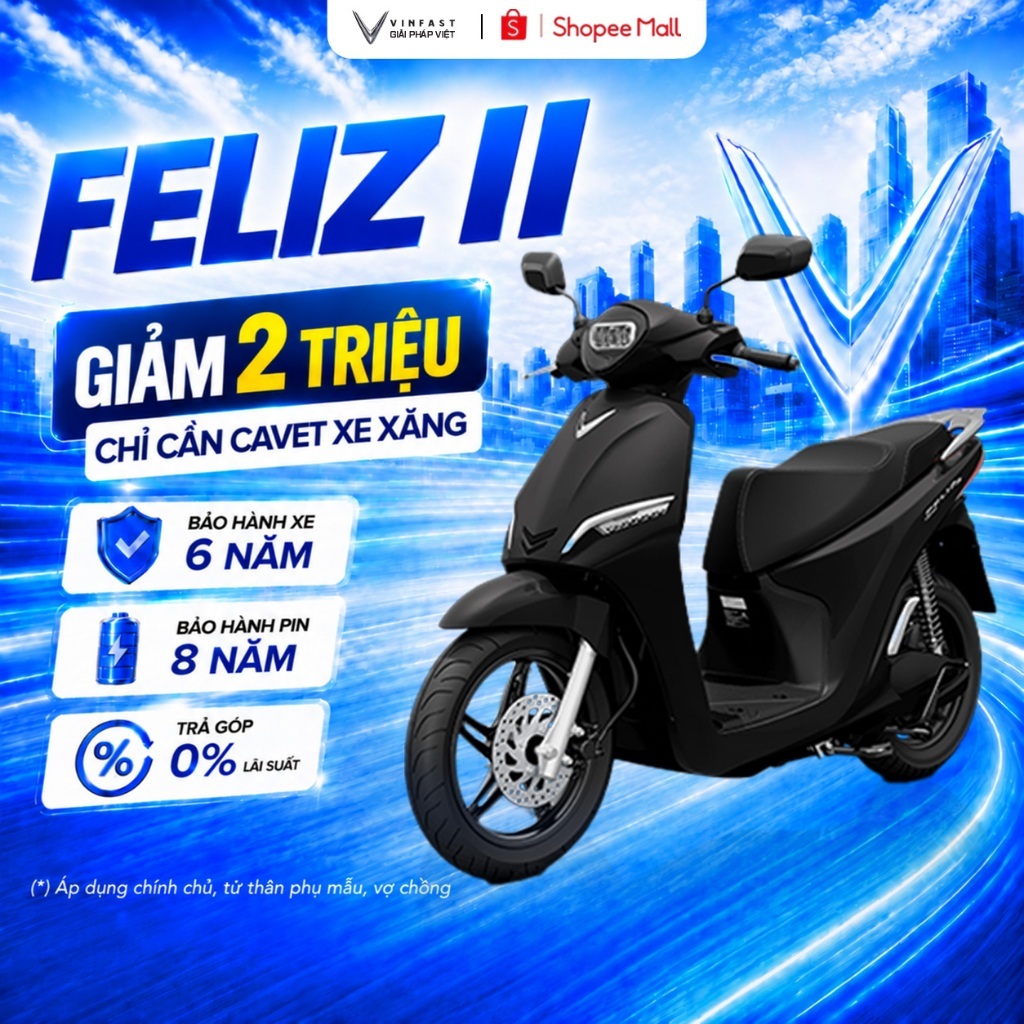 Xe Máy Điện VinFast Feliz II - Mua Pin | BigBuy360 - bigbuy360.vn