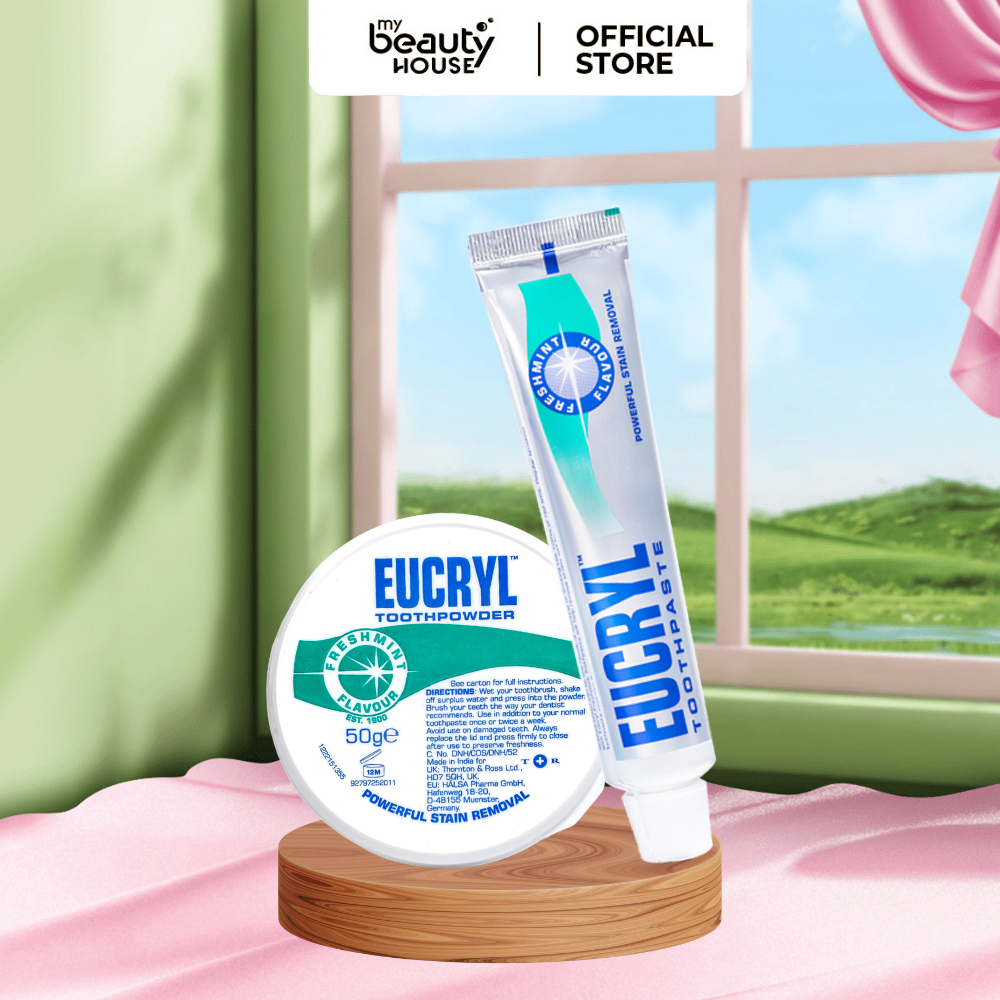 Kem/ Bột tẩy trắng răng cấp tốc từ Anh Quốc EUCRYL 50g